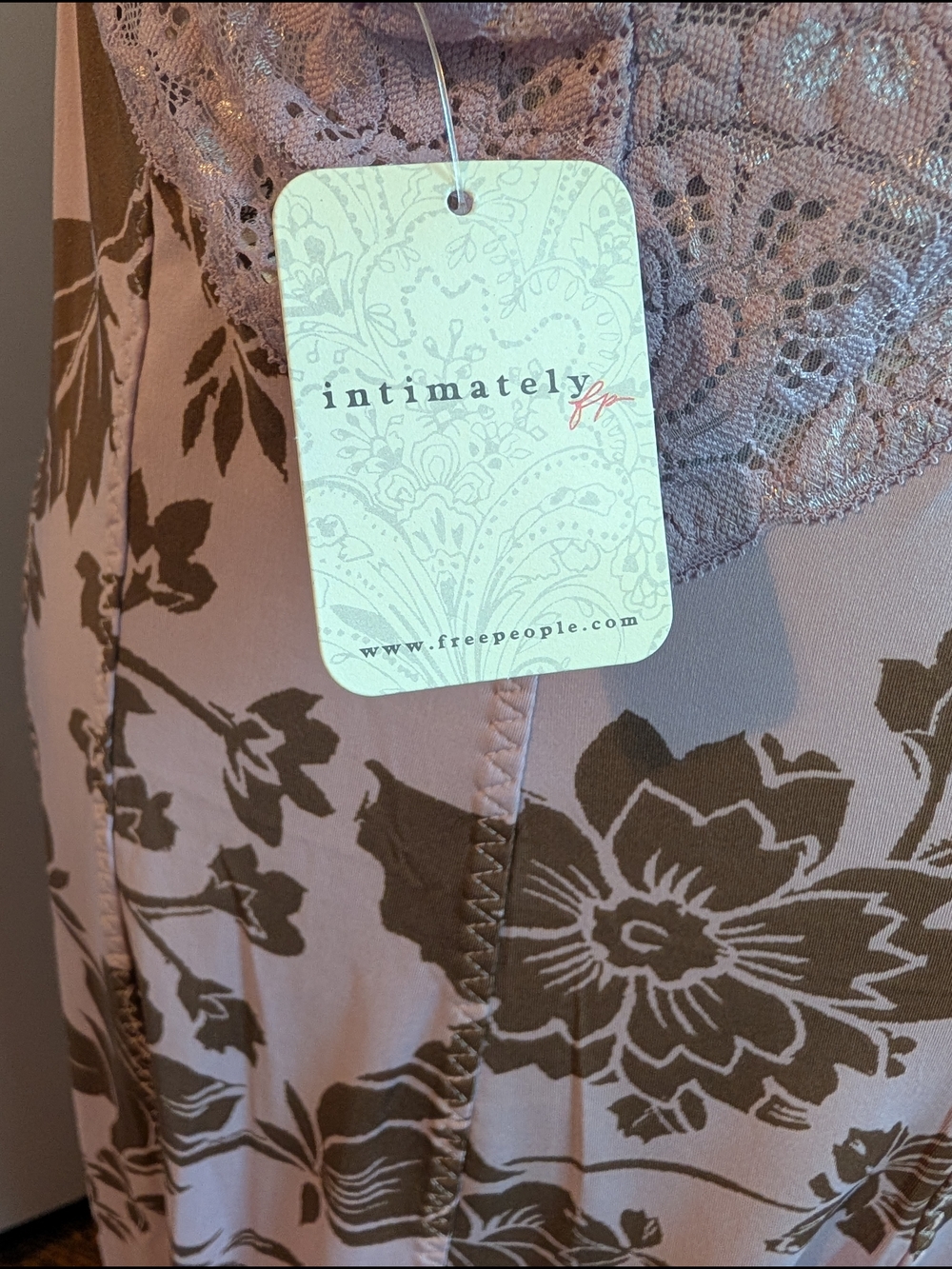 Free People Intimately Lavender Lace Floral Slip Dress - Picture 5 of 12